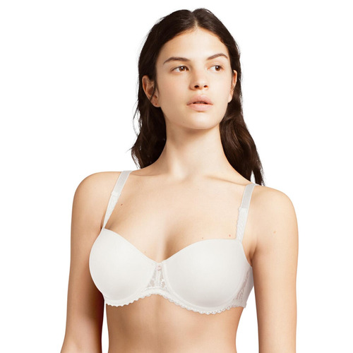Chantelle Every Curve Half Cup Memory Foam T Shirt Bra - Milk