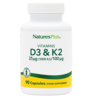 Image of Nature's Plus Vitamins D3 & K2 25ug 1000IU/100ug 90's