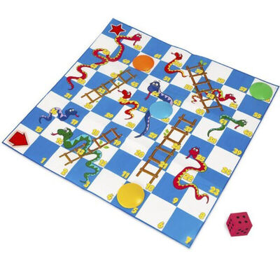 Giant Snakes & Ladders Kids Family Board Game Giant Snakes & Ladders Kids Family Board Game
