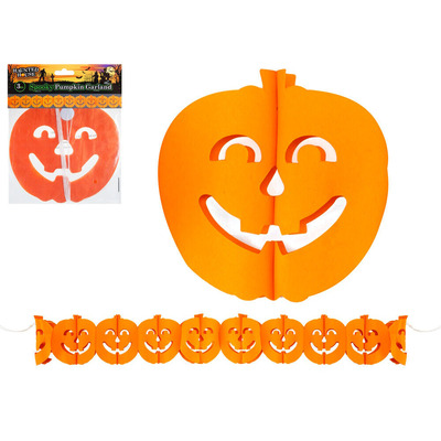 3m/300cm Spooky Pumpkin Halloween Garland Decoration