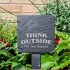 Image of Slate plant marker - Think outside, no box required