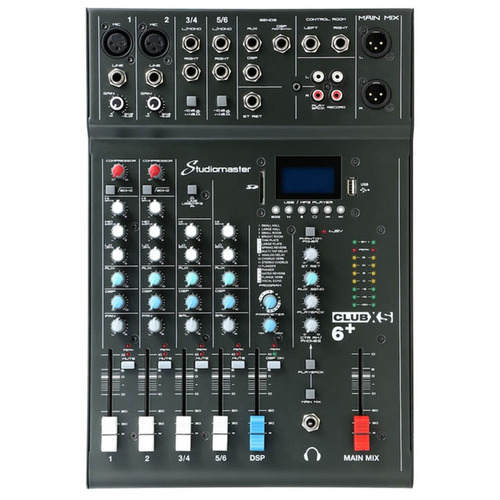 6 Channel PA Mixer with Effects & Bluetooth