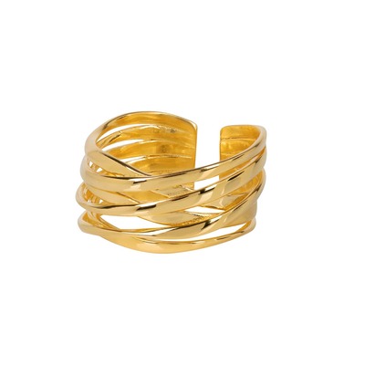 Genesis Gold Stacking Ring (adjustable)
