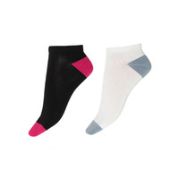 Image of Pretty Polly Bamboo Socks 2-Pack Plain Heel and Toe Liners