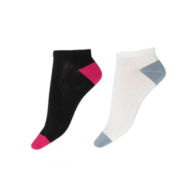 Pretty Polly Bamboo Socks 2-Pack Plain Heel and Toe Liners