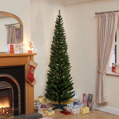 4ft Slim Pencil Pine Artificial Christmas Tree