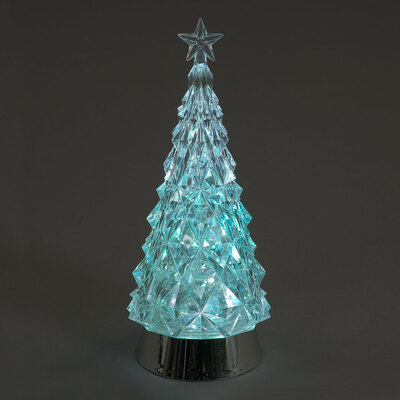Battery Operated 28cm LED Christmas Tree With Water Colour Change