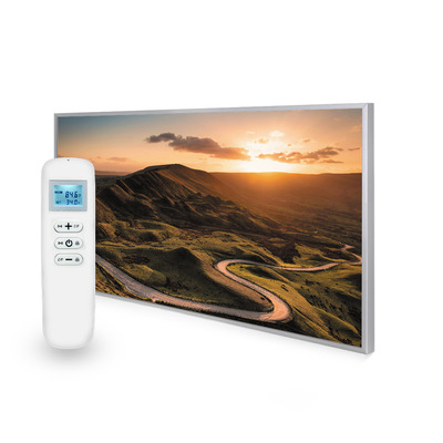 595x995 Rural Sunset Picture Nexus Wi-Fi Infrared Heating Panel 580W - Electric Wall Panel Heater