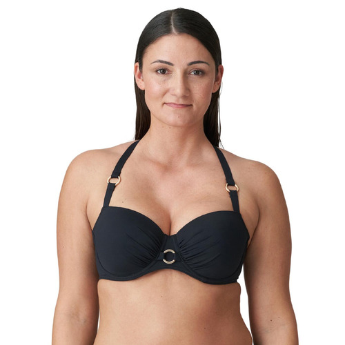 Prima Donna Swim Damietta Padded Balcony Bikini Top - Black