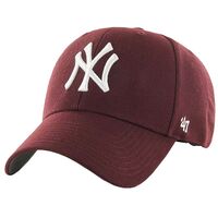 Image of 47 Brand Junior MLB New York Yankees Kids Cap - Burgundy