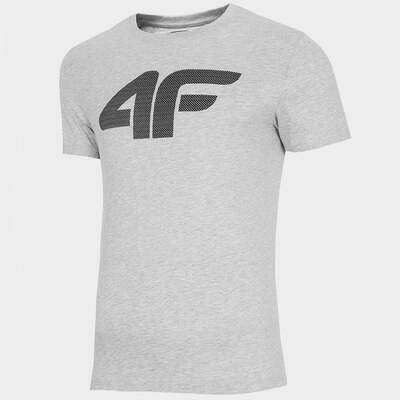 4F Mens Round Neck T-shirt - Gray