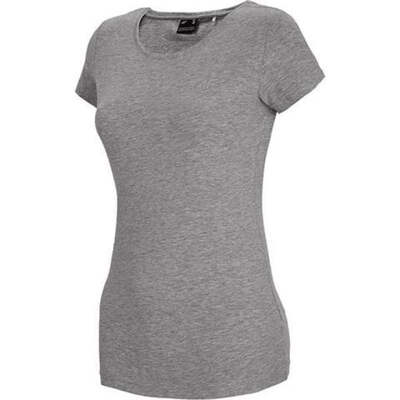 4F Womens Regular T-Shirt - Cool Light Gray Melange
