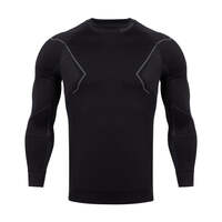 Image of Alpinus Mens Active Base Layer Thermoactive T-Shirt - Black/Gray
