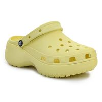 Image of Crocs Womens Classic Platform Clog - Yellow