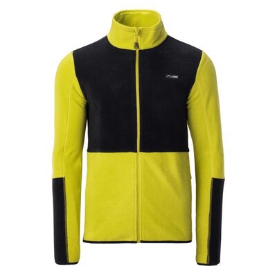 Elbrus Polartec Mens Sweatshirt - Black/Yellow