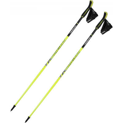 Gabel Nordic Walking Stride Light Poles - Black/Neon Yellow