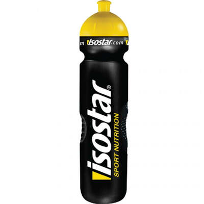 Isostar Sports Nutrition Pull Push 12x1000 ml Water Bottle - Black