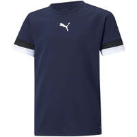Image of Puma Junior TeamRise Jersey T-Shirt - Navy Blue