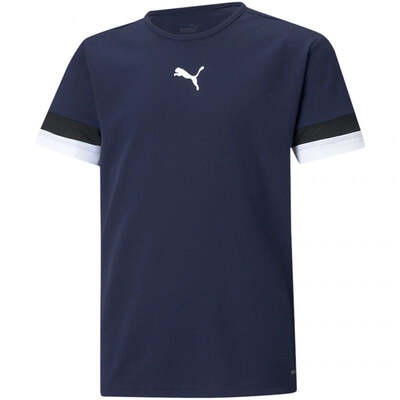 Puma Junior TeamRise Jersey T-Shirt - Navy Blue