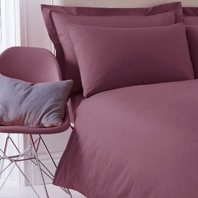 Polycotton Aubergine - Extra Large Single Duvet Cover Set – The Big Little Duvet Co.