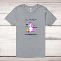 With A Fuck Fuck Here Adult T-Shirt