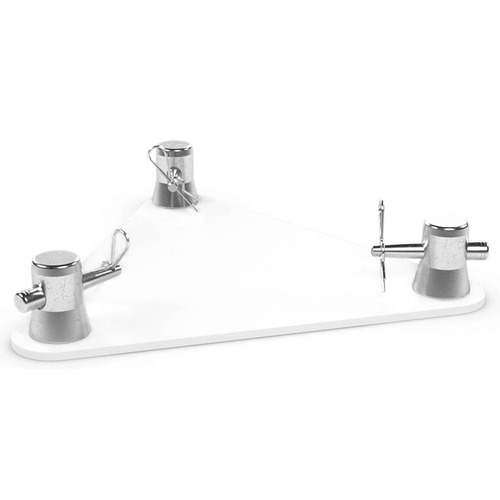 Contestage Trio290 Triangle Truss Baseplate - White