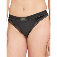 Image of Tommy Hilfiger Lace Trim Velour Thong