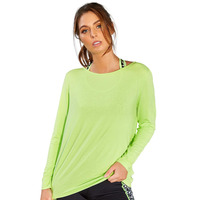 Image of Pour Moi Energy Cross Back Jersey Yoga Top