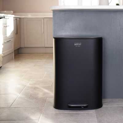 50 Litre Black Pedal Kitchen Bin
