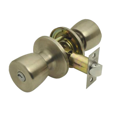 Excel Guardian Passage Door Knobs, Satin Stainless Steel - 660 PASSAGE (SIMPLE OPEN & CLOSE FUNCTION) - LATCH