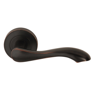 Excel Venus Lever On Round Rose, Oil Rubbed Bronze - 3580ORB (sold in pairs) LEVER ON ROSE, OIL RUBBED BRONZE