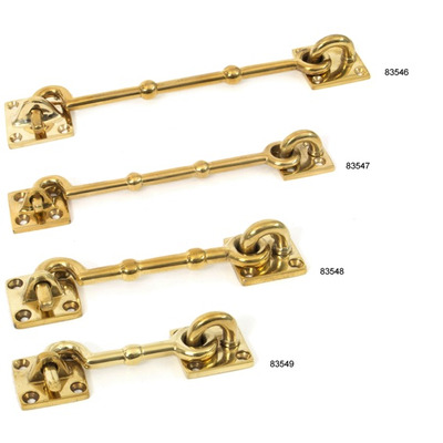 From The Anvil Cabin Hooks (3", 4", 6" Or 8"), Polished Brass - 83546 4" CABIN HOOK, POLISHED BRASS