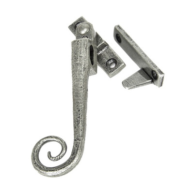 From The Anvil Left Or Right Handed Monkeytail Locking Night Vent Window Fastener, Pewter - 33618 PEWTER - LEFT HAND