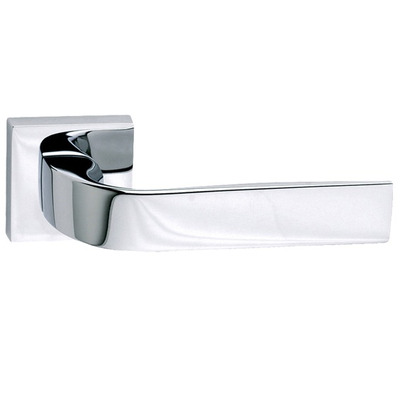 Frascio Eidos Lever on Square Rose, Polished Chrome - 630/50Q/PCP (sold in pairs) POLISHED CHROME