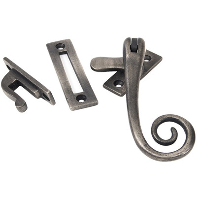 From The Anvil Cast Monkeytail Window Fastener, Antique Pewter - 83850 ANTIQUE PEWTER