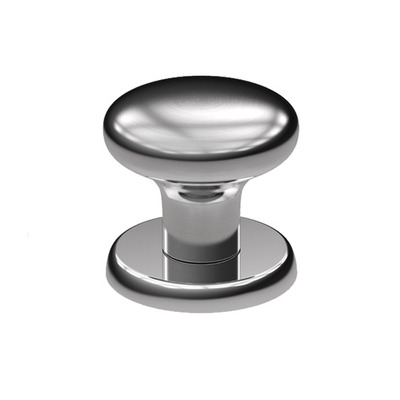 Mila Supa Centre Door Knob (70mm Diameter), Duo Finish Polished Stainless Steel & Satin Stainless Steel - 574000 (sold in singles) DUO POLISHED & SATIN STAINLESS STEEL FINISH