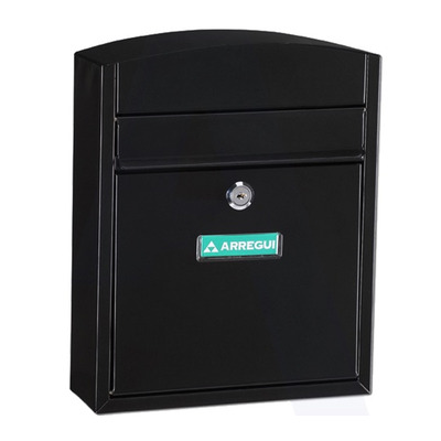 Arregui Compact Mailbox (285mm x 240mm x 95mm), Black - L27362 BLACK