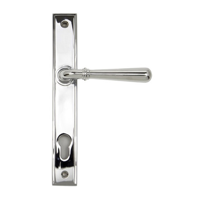 From The Anvil Newbury Slimline Lever Espagnolette, Sprung Door Handles, Polished Chrome - 91420 (sold in pairs) POLISHED CHROME