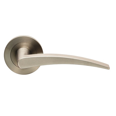 Eurospec Volantes Satin Stainless Steel Door Handles - SWL1116SSS (sold in pairs) SATIN STAINLESS STEEL