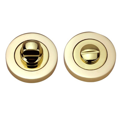 Darcel Bathroom Thumb Turn & Release, Polished Brass - DCWCTT-PB POLISHED BRASS