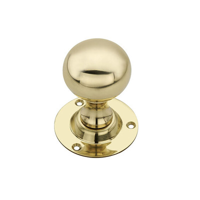 Spira Brass Ball Mortice Door Knob, Polished Brass - SB2102PB (sold in pairs) POLISHED BRASS