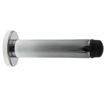 Atlantic Premium Wall Mounted Cylinder Door Stop On Concealed Fix Rose, Polished Chrome - ADSWPPC POLISHED CHROME