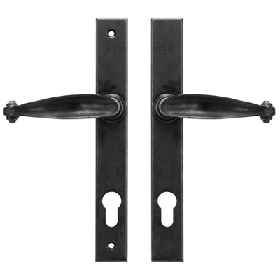 From The Anvil Cottage Slimline Sprung Lever Espagnolette Door Handles (92mm C/C), Beeswax - 45593 (sold in pairs) EXTERNAL BEESWAX