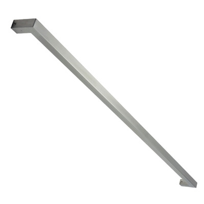 Mila Supa Inline Mitred Grade 316 Square Pull Handle (1200mm), Brushed Satin Stainless Steel - 572102 (sold in singles) BRUSHED SATIN STAINLESS STEEL - 1200mm