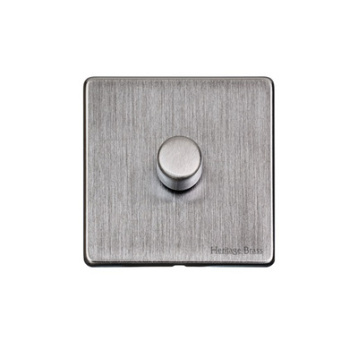 M Marcus Electrical Studio 1 Gang Trailing Edge Dimmer Switch, Satin Chrome (Trimless) - Y33.260.TED SATIN CHROME