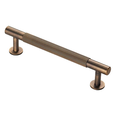 Carlisle Brass Fingertip Lines Cupboard Pull Handles (128mm, 160mm, 224mm OR 320mm c/c), Antique Brass - FTD710BAB ANTIQUE BRASS - 128mm c/c