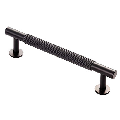 Carlisle Brass Fingertip Lines Cupboard Pull Handles (128mm, 160mm, 224mm OR 320mm c/c), Matt Black - FTD710BMB MATT BLACK - 160mm c/c
