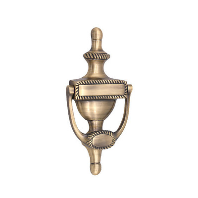 Spira Brass Georgian Door Knocker, Antique Brass - SB4105ANT ANTIQUE BRASS