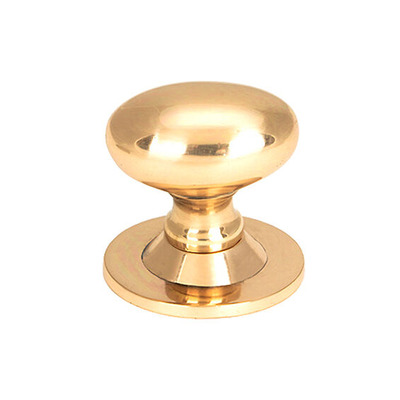 From The Anvil Oval Cupboard Knob (33mm Or 40mm), Polished Bronze - 46727 POLISHED BRONZE - 40mm