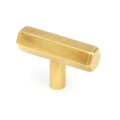 From The Anvil Kahlo T-Bar Cabinet Knob, Aged Brass - 50505 AGED BRASS